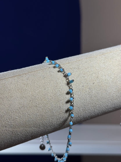 Bracciale Cavaliere con Micro Perline Colorate