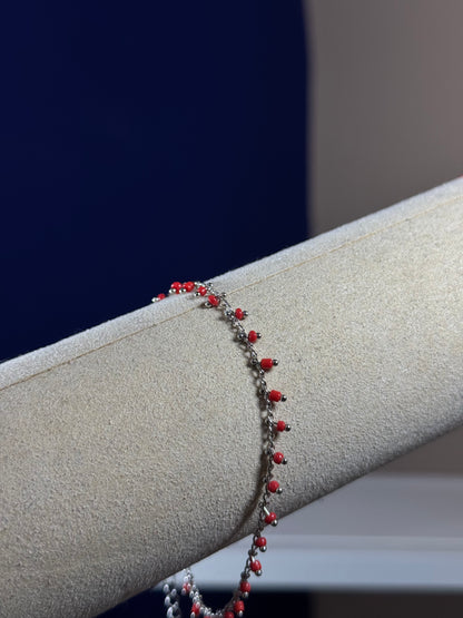 Bracciale Cavaliere con Micro Perline Colorate